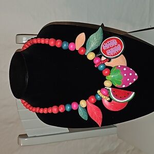 Vintage wood necklace